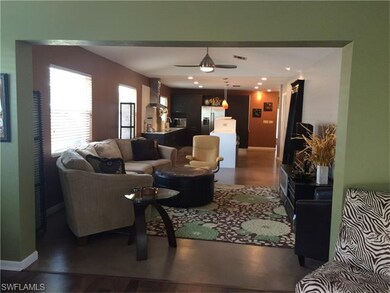 Open concept floor plan