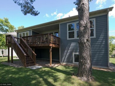 The home has a large deck for entertaining with st