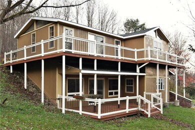 Front (South-side) View:  Note how the 2nd floor, 