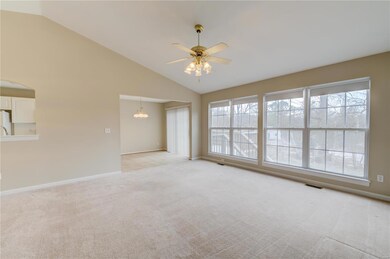 Great room & dining room open to the eat in kitchen!