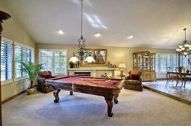 Living room put to great use as a Billiard room!  