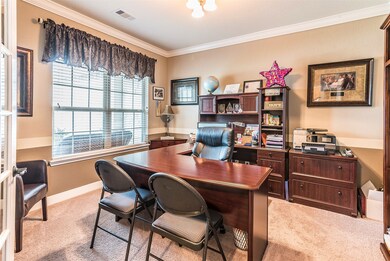 Study/office with french doors for privacy.