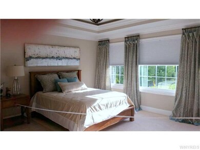Master Bedroom. Multi tiered tray ceiling with won