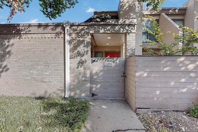 Gate with a fenced front yard