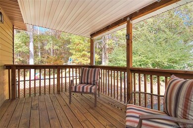 Approximately 8'x12' side deck.  Covered for enjoy