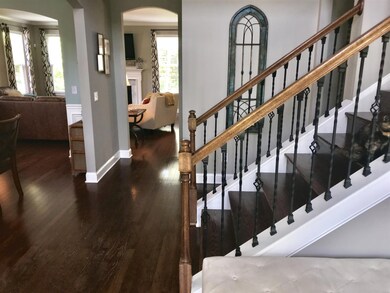 Mostly hardwoods on main floor. Lovely, open floor plan.