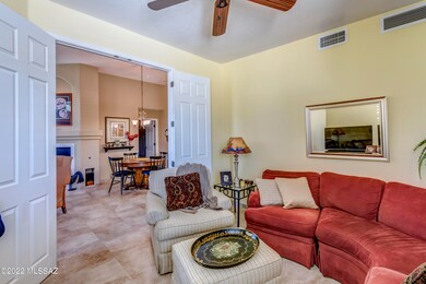Den with french doors