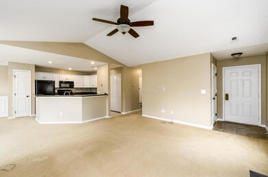 Great Room opens to kitchen