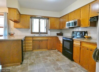 The kitchen offers a great layout and plenty of st