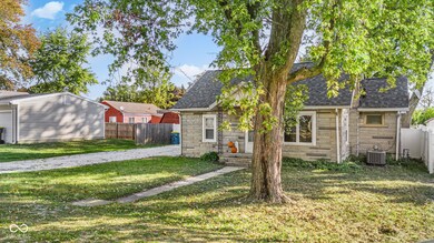 Mature tree in front and back yard helps block home during summer and winter.