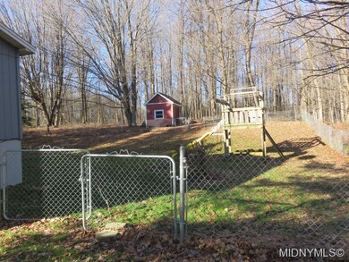 fenced yard