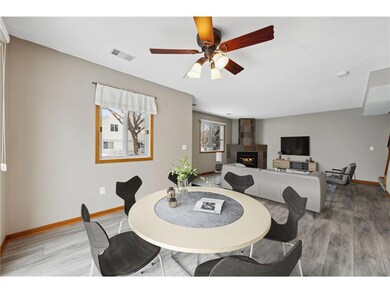 Dining area with Breakfast bar & Open to living ro