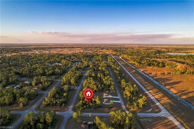 View of aerial view at dusk