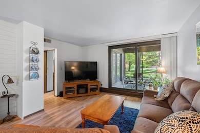 Living Room with Patio Access