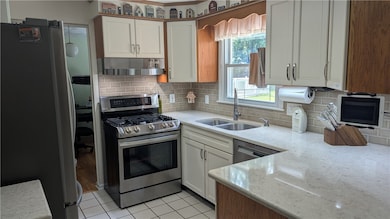 Kitchen with quartz countertops