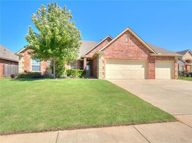 Beautiful Home with three car garage that has a st