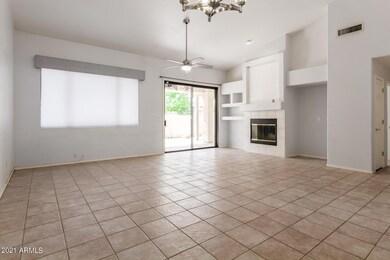 Vaulted Ceiling & Fireplace