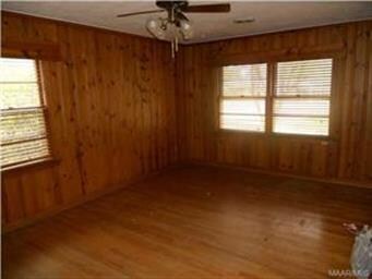 Solid wood siding in one room