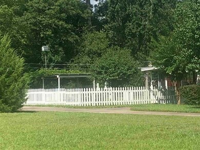 Side view from drive (concrete) of back yard. You 