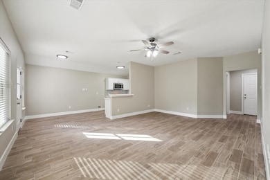 Neutral color schemes and white trim and modern li