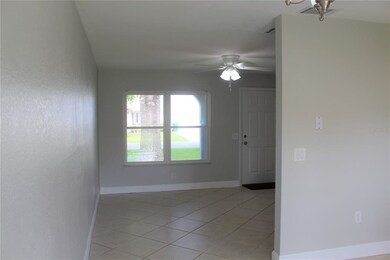 Looking at family room from eat in kitchen