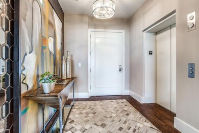 Direct access elevator opens into private vestibul
