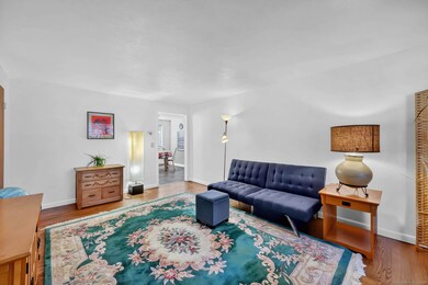 Living room with hardwood floors