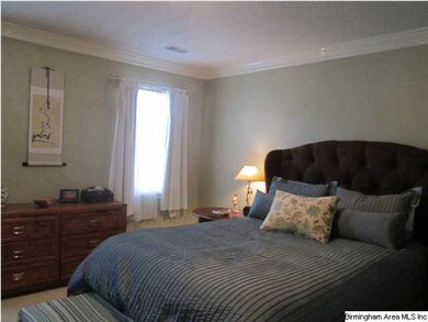 Master bedroom has crown molding