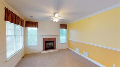 18 x 14 Living room with gas fireplace