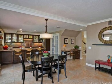 Spacious eat-in kitchen.