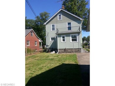 Rear view of home