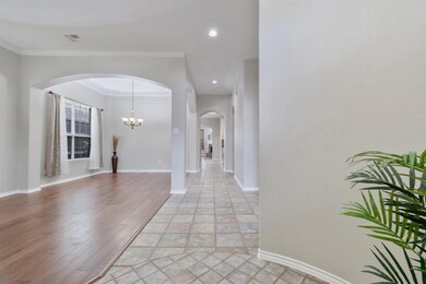 Open concept for dining and living area