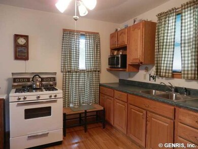 Kitchen kitchen with ample counters and gas range