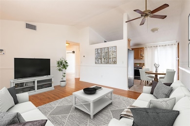 Virtually staged Great Room and Dinette Area!