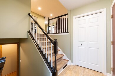 Welcoming entry way includes a large closet and di