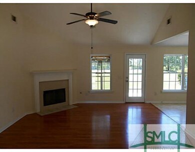 Living Room. Vaulted Ceiling and Gas Fireplace