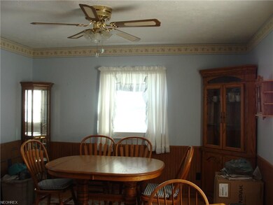 large dining area open from the kitchen