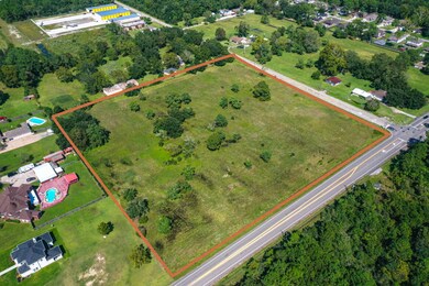 Aerial view showing corner of FM519 (Main Street)