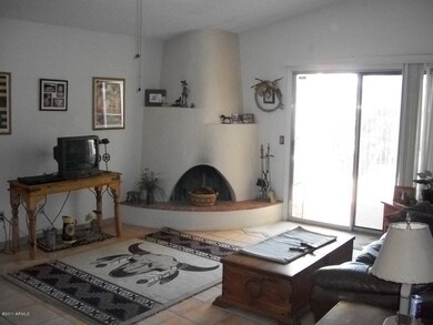 Family Room with Beehive Fireplace