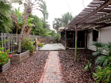 Backyard Lush Landscaping with Pergola