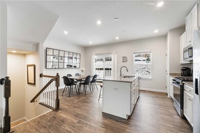Main floor is completely open concept with kitchen