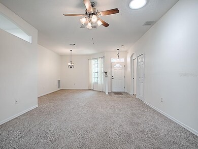 foyer, living room & dining room