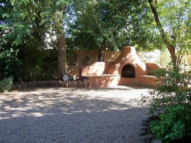 firepit in backyard