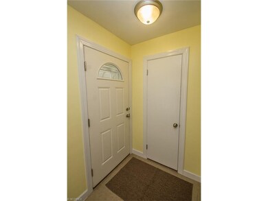 Front entry with ceramic tile floor