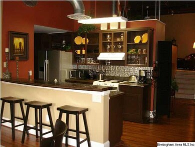 View of kitchen from living area.
