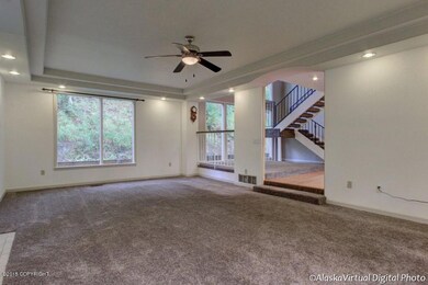 Living Room W/Coffered Ceiling