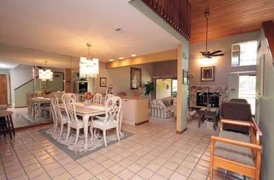 Dining room and family room