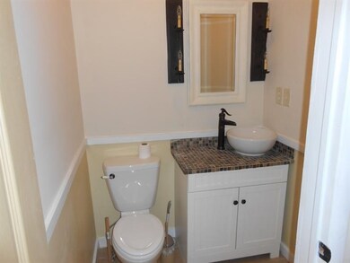 Custom half bath on main floor