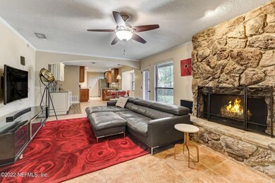 Family room fireplace