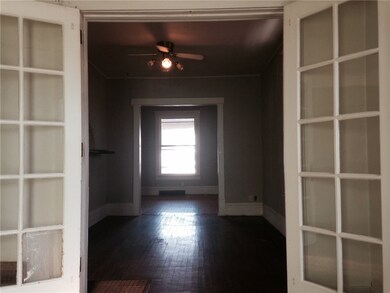 view of dining room from den